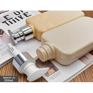 Quality Customized Plastic Bottles Square 250ml PET Bottle for sale