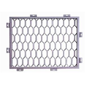 25mm Hole Fencing Galvanized Expanded Metal Wire Mesh 2m Length