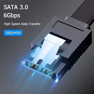 High Speed 6Gbps 8pin Data Charging Sata III 3.0 Power Extension Cable for Hard