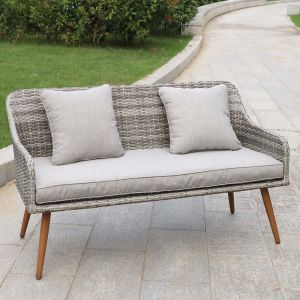 L Shaped 780mm Height 630mm Breadth Rattan Garden Furniture Sets