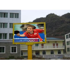 High Definition Outside LED Video Screen With 6500cd / sqm Brightness