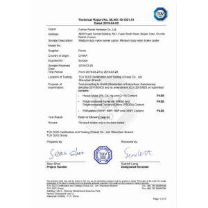 Foshan Panda Hardware Co., Ltd. Certifications