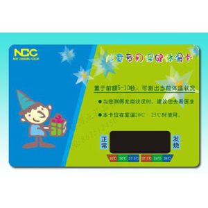 Quality Test temperature Card / advertising temperature Card / Baby thermometers Card for sale