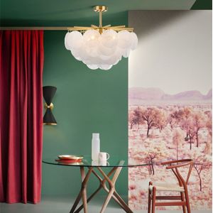 China Glass Pendant Match LED Chandelier For Living Room Dining Bedroom Luxury Metal Nimbus Chandelier(WH-MI-180) on sale