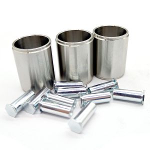 CNC Machined Carbon Steel Zinc Plated Bushings & Studs