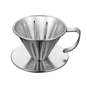 Unbreakable Stainless Steel Coffee Filter Baskets for Home and Foam Milk