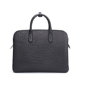 Ostrich Leather Laptop Bag