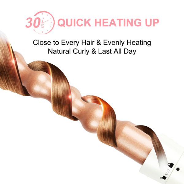 Interchangeable Ceramic Barrel Hot Hair Tool , 50HZ Hair Curler Wand Set