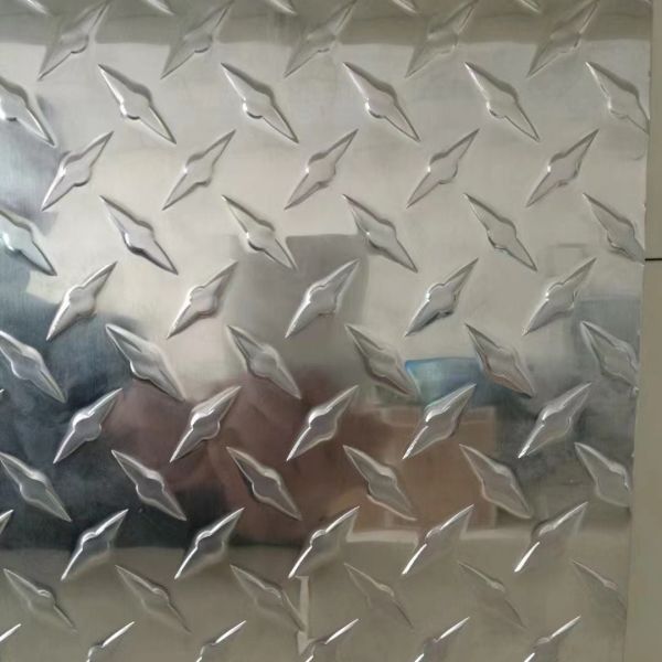 Buy 5 Bar/Diamond Embossed Aluminum/Aluminium Sheet Tread Aluminum Checkered Plate at wholesale prices