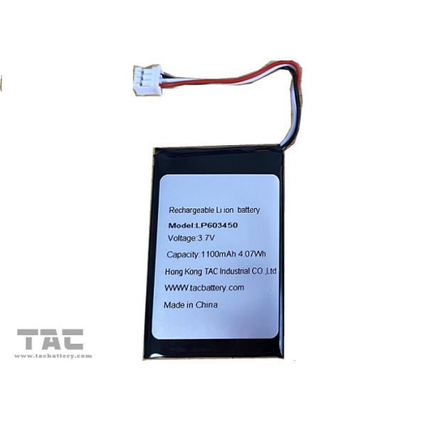 Buy 1100mah Polymer Lithium Ion Batteries 3.7V Pouch Cell 603450 at wholesale prices