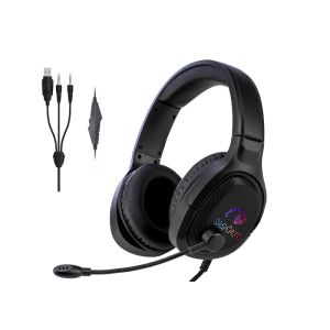 Quality Ergonomics Headband RGB Gaming Headset POK Plastic With 50mm Speaker for sale