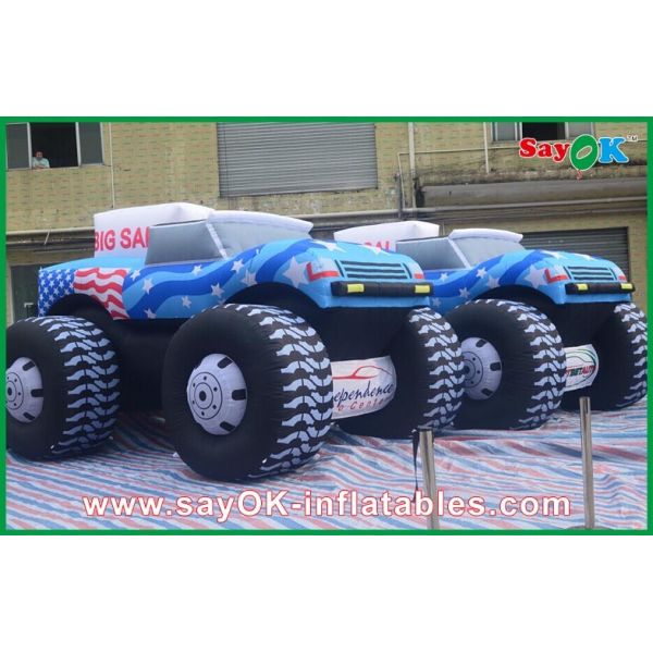 Buy Blue 5M Inflatable Jeep Car 210D Oxford Cloth For Adversting at wholesale prices
