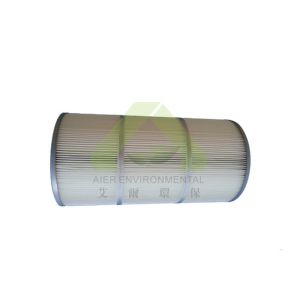 5um,0.5um,2um,0.2umCylindrical Type Dust Filter Cartridge , 1μm Porosity Pleated
