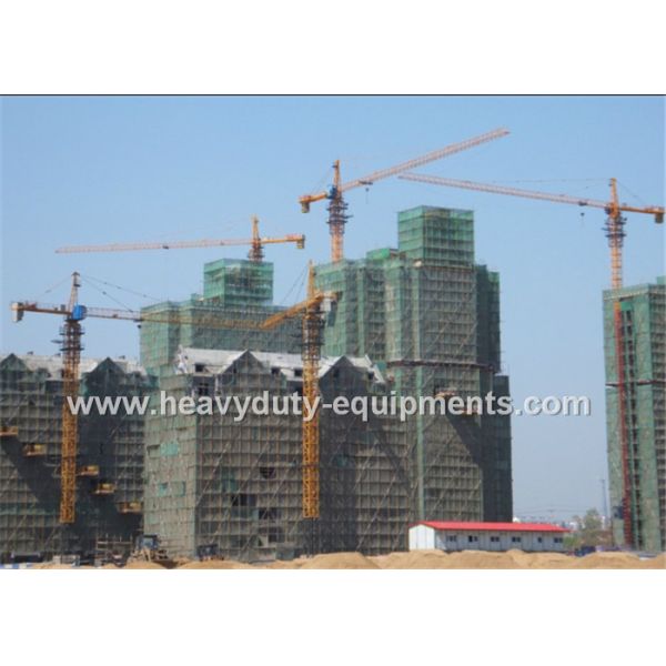 Quality Tower crane with free height 50m and max load 10 T with warranty for construction for sale