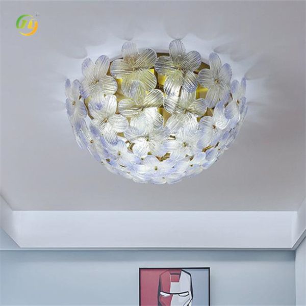 Buy Modern Indoor Restaurant Ceiling Lamp With Three Colors Adjustable Beautiful Flowers at wholesale prices
