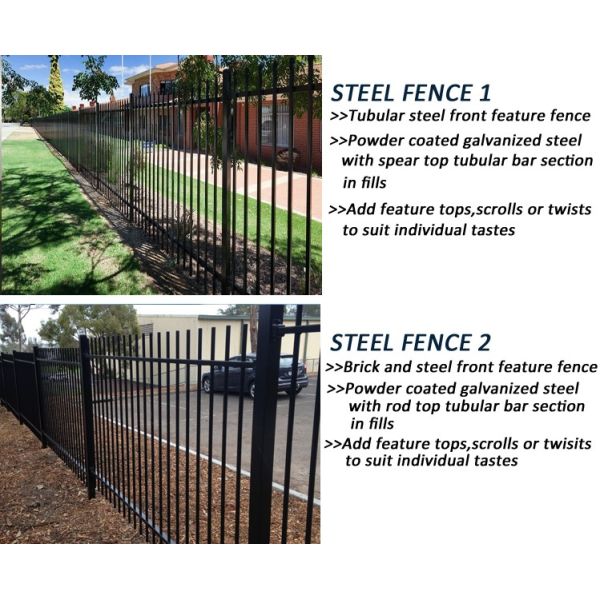 Stain Black Powder Garrison Fencing Panels