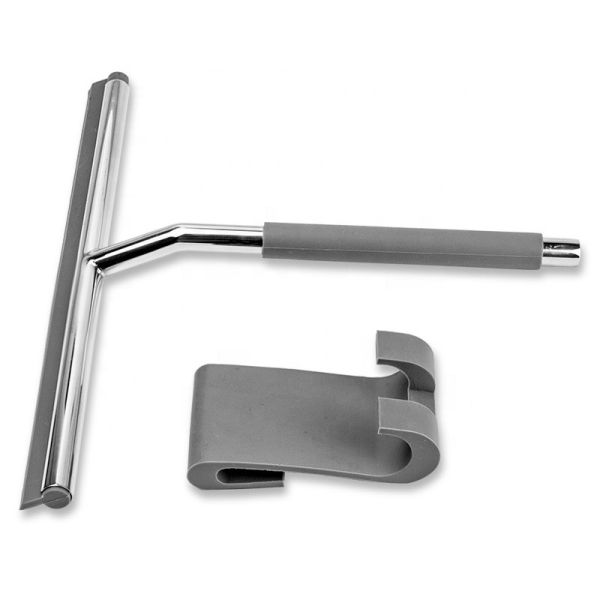Buy Customized Logo Stainless Steel Window Wiper with Silicone Blade & Hook at wholesale prices