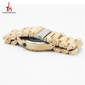 OEM ODM Waterproof Wood Watch / Luxury Wooden Mechanical Watch