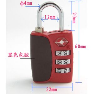 China luggge zinc alloy TSA 3-digit lock on sale