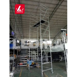 Folding Step Bench Working Platform Aluminum Layer Truss Protable Work Bench