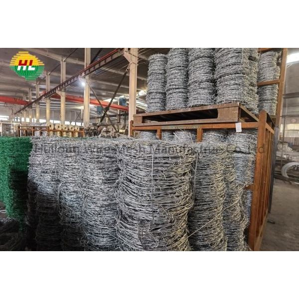 Buy 3'' Spacing Galvanized Barbed Wire For Farm Fencing Applicated at wholesale prices