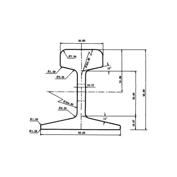 JIS Standard JIS Steel Track Rail 22KG
