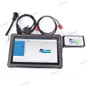 F110 tablet + for Doosan Diagnostic Tool DDT SCR+DPF+G2 DCU+G2 ECU+G2 Scan DD