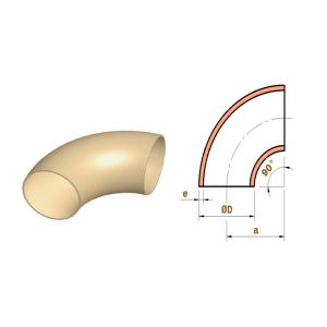 Durable Copper Nickel Elbow With Welded Connection And Polishing Treatment