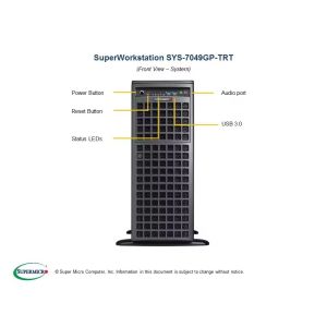 Stock SuperServer SYS-7049GP-TRT Server Computer Board Processor Combo 1.6T Hard