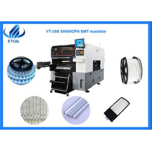 High Precision LED Bulb Pick And Place Machine 98000 CPH 10 Heads For 0201