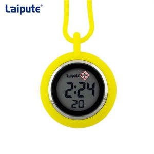 Leisure Silicone Nurse Fob Watch Round Hanging Neck Electronic Movement