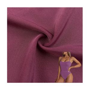 Apparel Vest Polyester Spandex Textured Jersey Fabric With Color Fastness 3.5-4