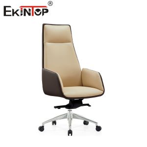 Quality Simple Style Comfortable Leather Chair With Adjustable Armrest And Height for sale