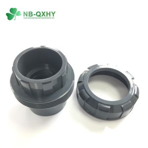 Pn16 Grey Color PVC Pipe Fitting Socket Union for High Pressure Cold Water