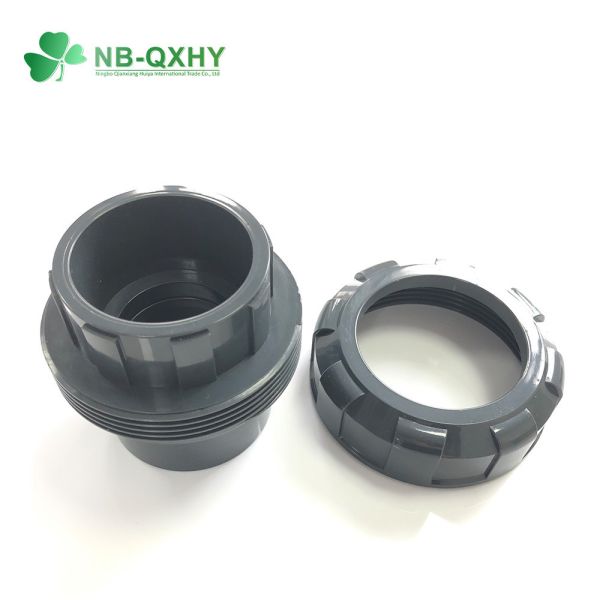 Pn16 Grey Color PVC Pipe Fitting Socket Union for High Pressure Cold Water