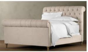 China C-018 fabric upholstery soft king/queen size bed on sale