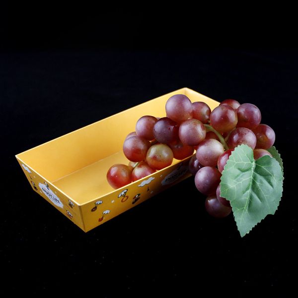 Buy Takeaway Bakery Packaging Box Sandwich Paper Container With Plastic Lid at wholesale prices