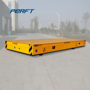 Quality Trackless Transfer Bogie Steerable Molten Metal Transfer Cart On Cement for sale