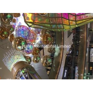 2.5m Diameter Inflatable Mirror Balloon / Events Decoration Silver Reflective