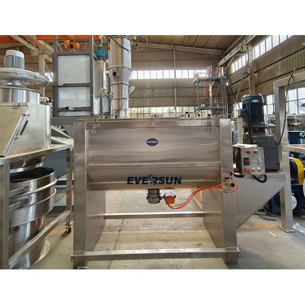 500kg Batch Ribbon Mixer Double Horizontal Helical Ribbon Mixer For Cement Powder