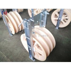 Conductor ACSR500 Universal Stringing Block 60KN Large Cable Pulleys