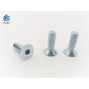 Zinc Plated Carbon Steel Countersunk Head Bolt Full Thread