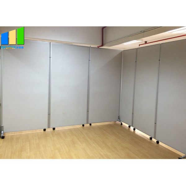 Office Room Division Folding Partition Walls With Wheels For Hotel Space