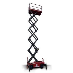 CE Certified Space Saving 6m Manual Push Scissor Lift with 507 lbs Capacity for