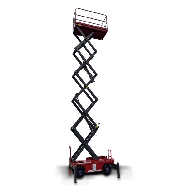 CE Certified Space Saving 6m Manual Push Scissor Lift with 507 lbs Capacity for