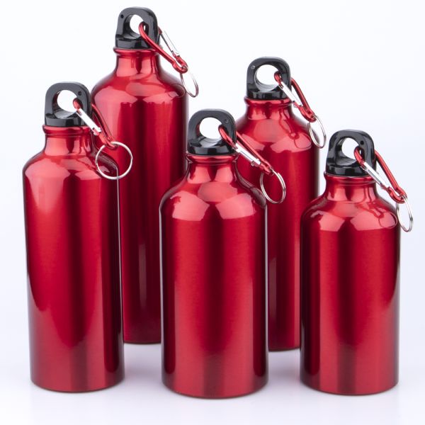 cheap custom black 500ml aluminum beer bottle, with plastic lid sports drinking water bottle aluminum wholesale