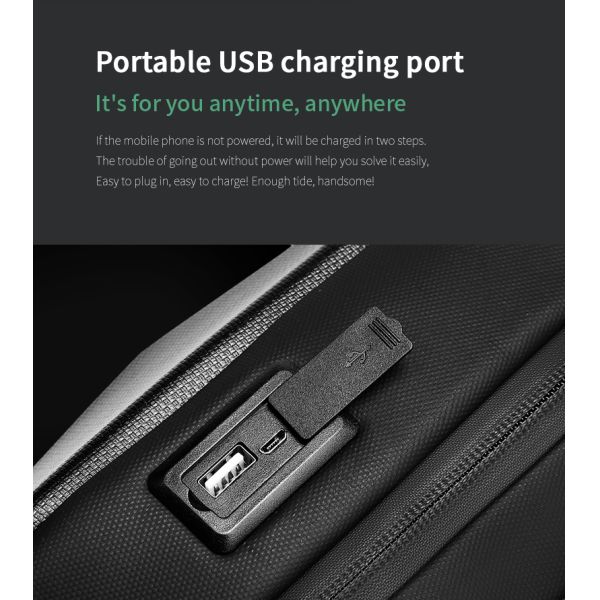 Oem Mens Laptop Sling Bag Mens Front Sling Bag Ventilation Multi Storey