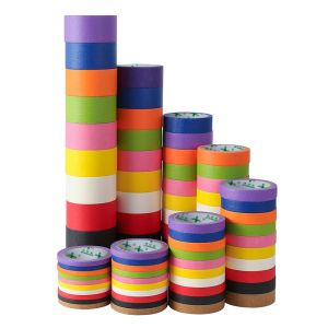 Embossed Paper Masking Tape Dust Proof 140mic Thickness