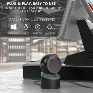 A Alipay 2D Barode Scanner Pdf417 Qr Code Reader for Supermarket Driver License