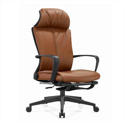 129cm Leather Reclining Desk Classic Executive Chair 170 Degree Ergonomics